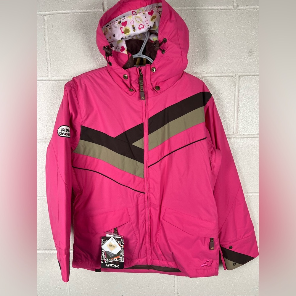 NWT Ride Snowboard Girls Youth Large 13-14 Parka Coat Jacket Ski Winter